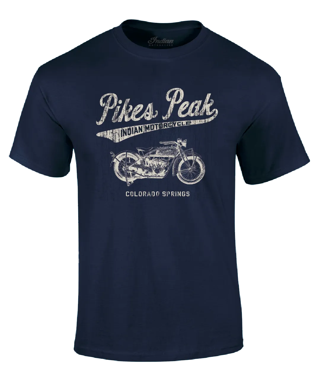 Pikes Peak Vintage Script - Navy