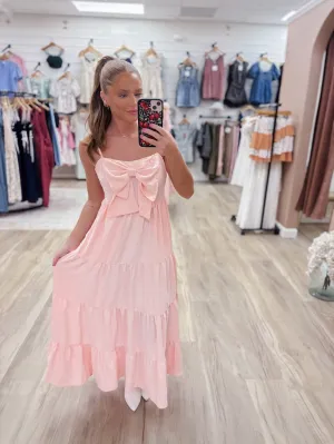 Pink Meringue Midi Dress
