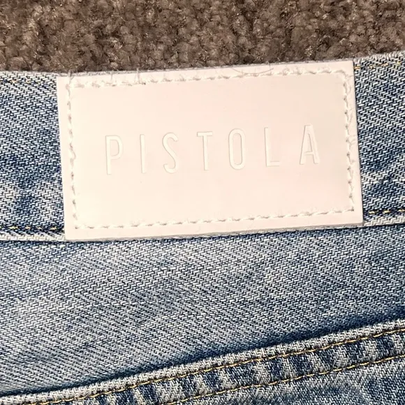 PISTOLA Women’s Straight Leg Loose Fit  Medium Wash Jeans - Size 25
