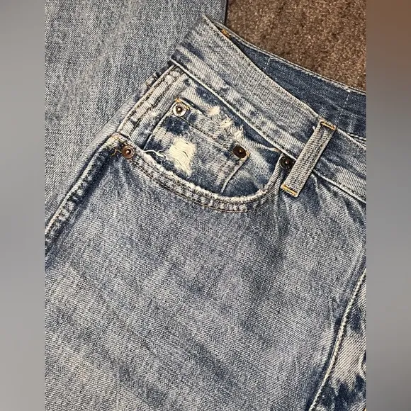 PISTOLA Women’s Straight Leg Loose Fit  Medium Wash Jeans - Size 25