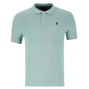 Polo Men's Pique Golfer Aqua