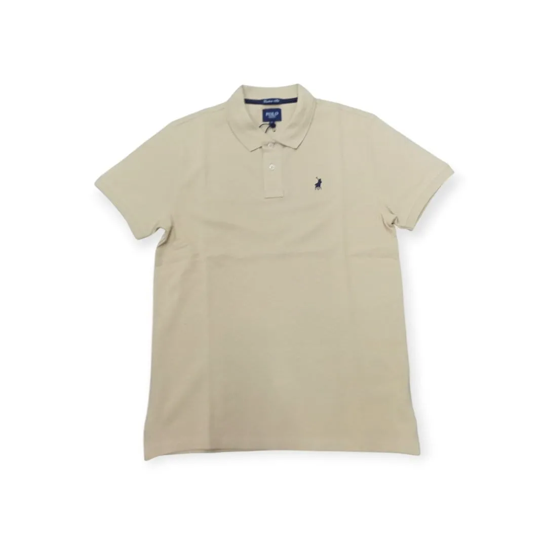 Polo Men's Pique Golfer Camel