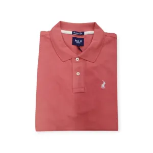 Polo Men's Pique Golfer Dark Pink