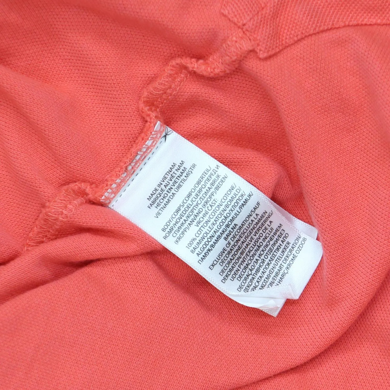 Polo Ralph Lauren Mens Cotton Pique Large Horse Number 3 Polo Shirt Red Orange L