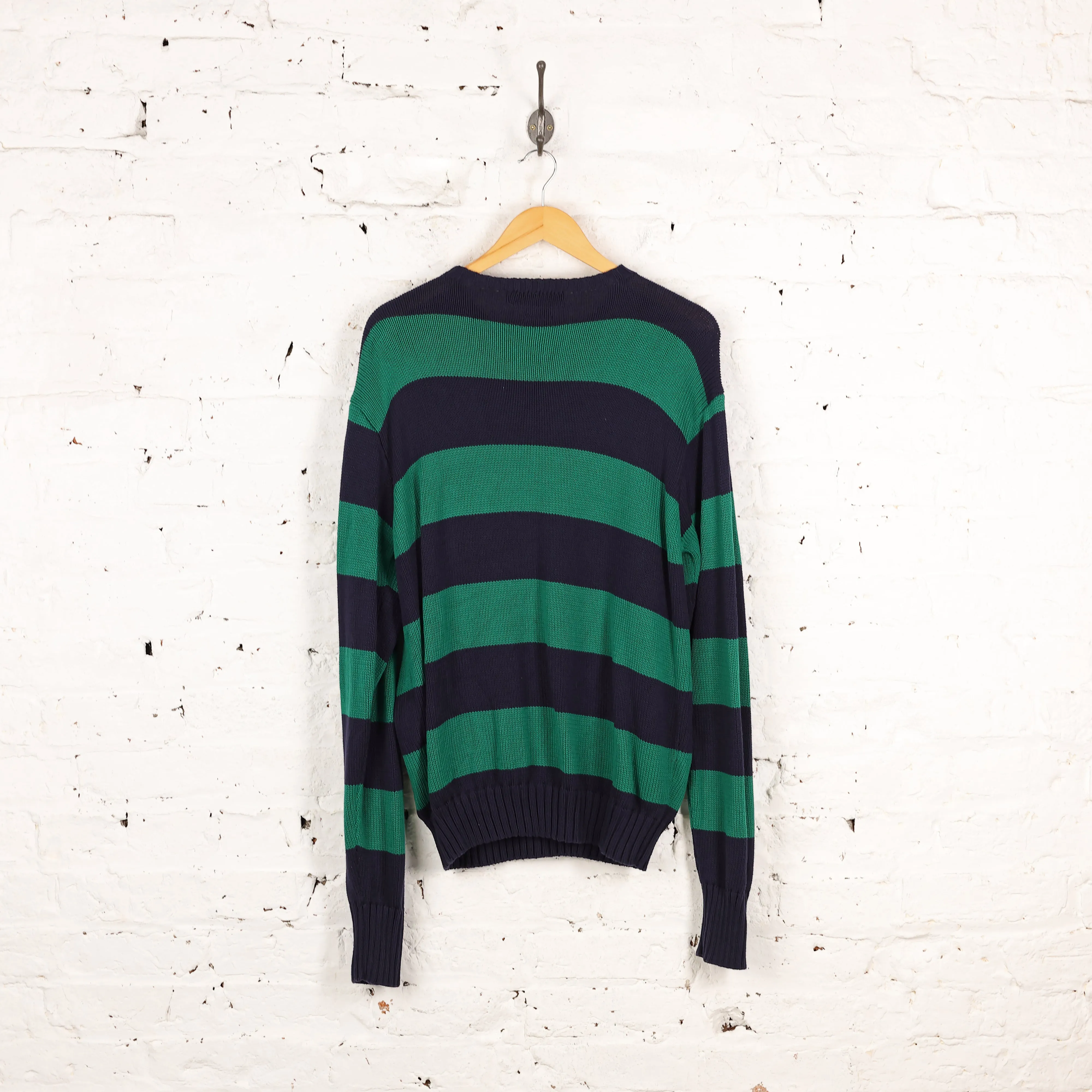 Polo Ralph Lauren Striped Knit Jumper - Green - L