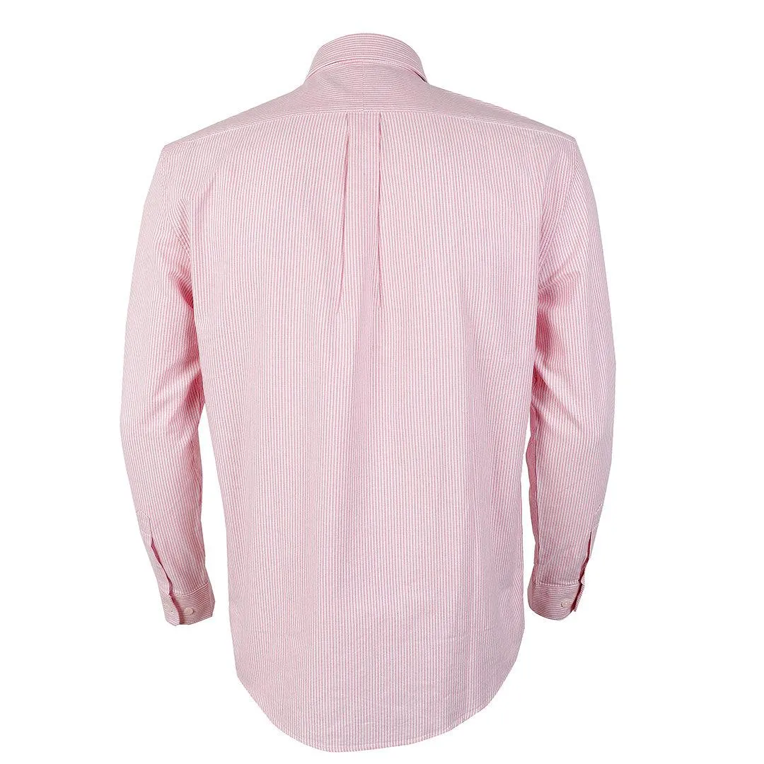 Polo Ralph Lauren Striped Standard-Fit Shirt Pink Strip For Men