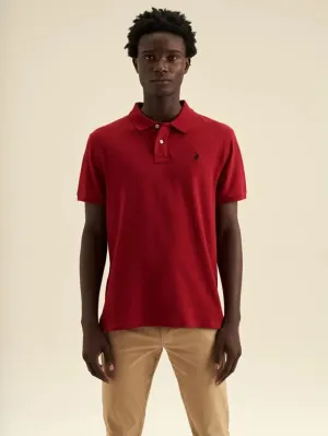 Polo Stretch Pique Golfer Crimson