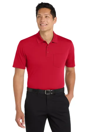 Port Authority Dry Zone UV Micro-Mesh Pocket Polo. K110P Rich Red