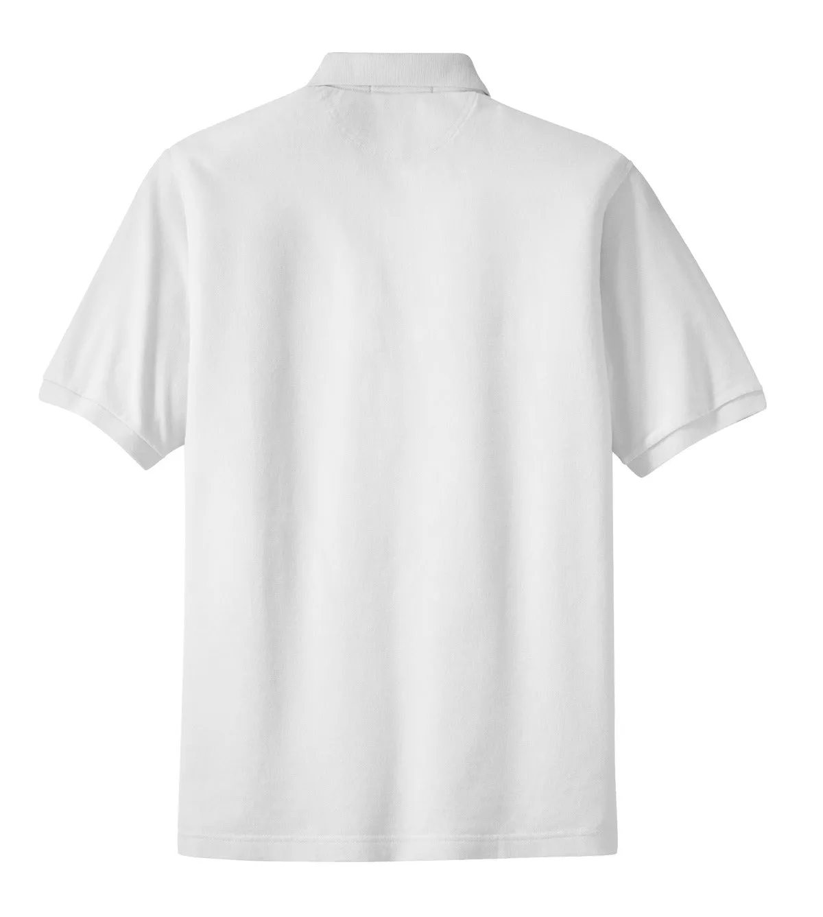 Port Authority Heavyweight Cotton Pique Polo.  K420 White