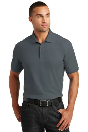 Port Authority Tall Core Classic Pique Polo. TLK100 Graphite Tall