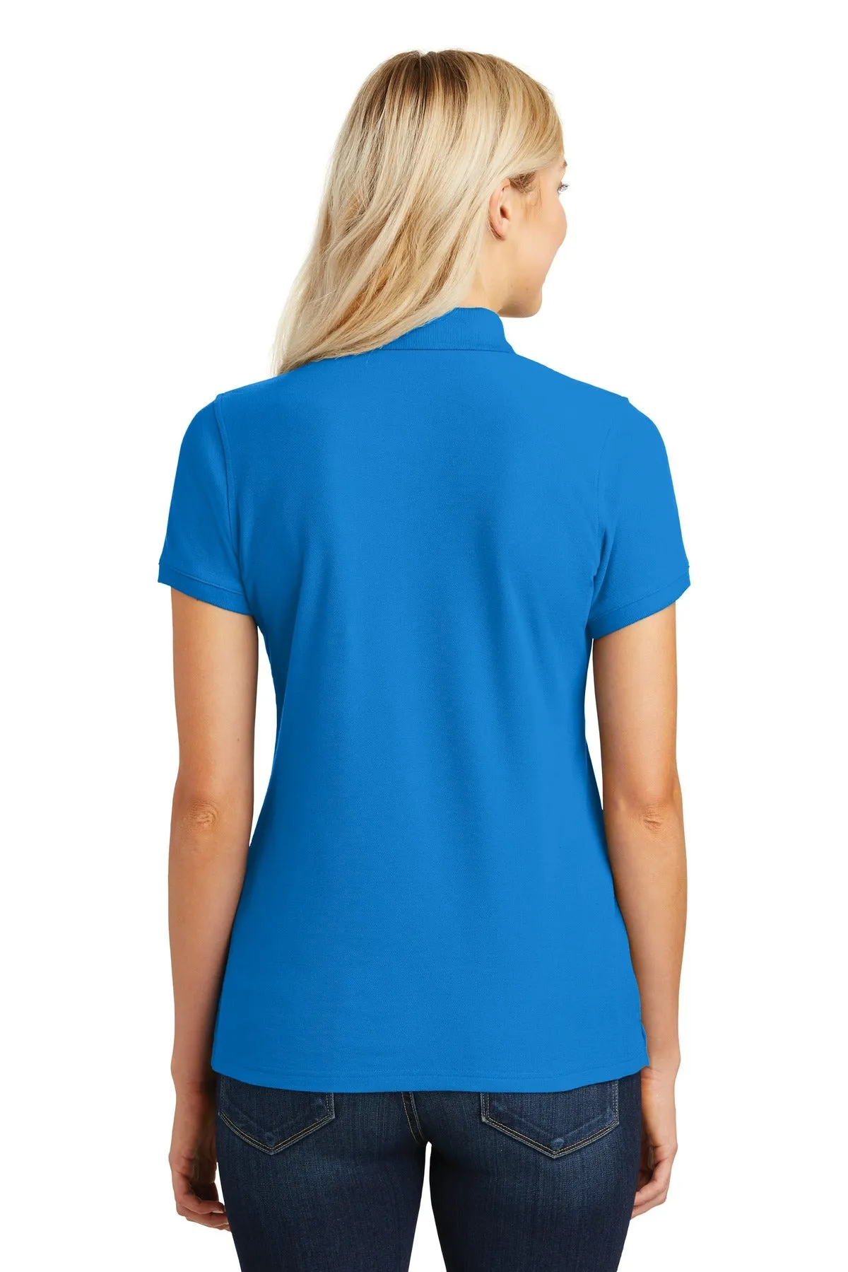 Port Authority Women's Core Classic Pique Polo. L100 Coastal Blue