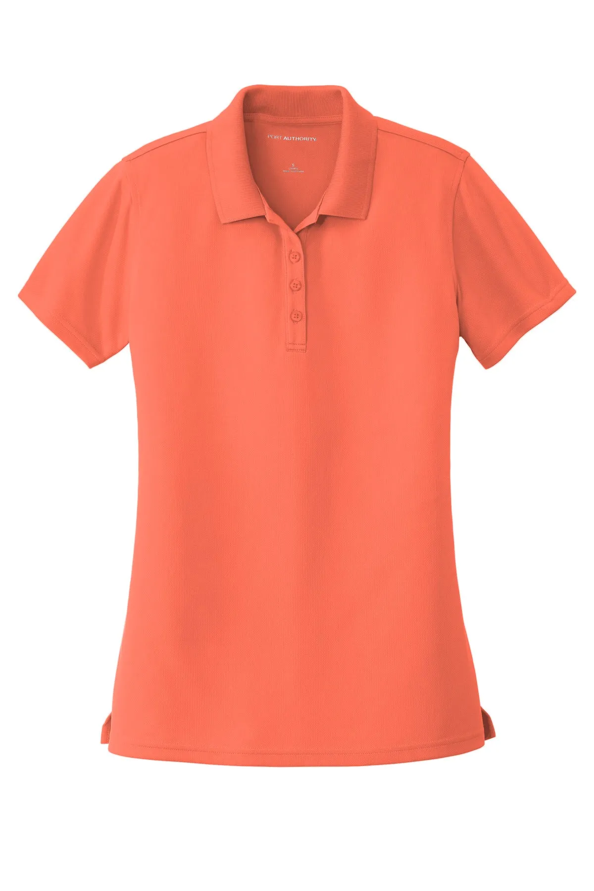 Port Authority Women's Dry Zone UV Micro-Mesh Polo. LK110 Coral Splash