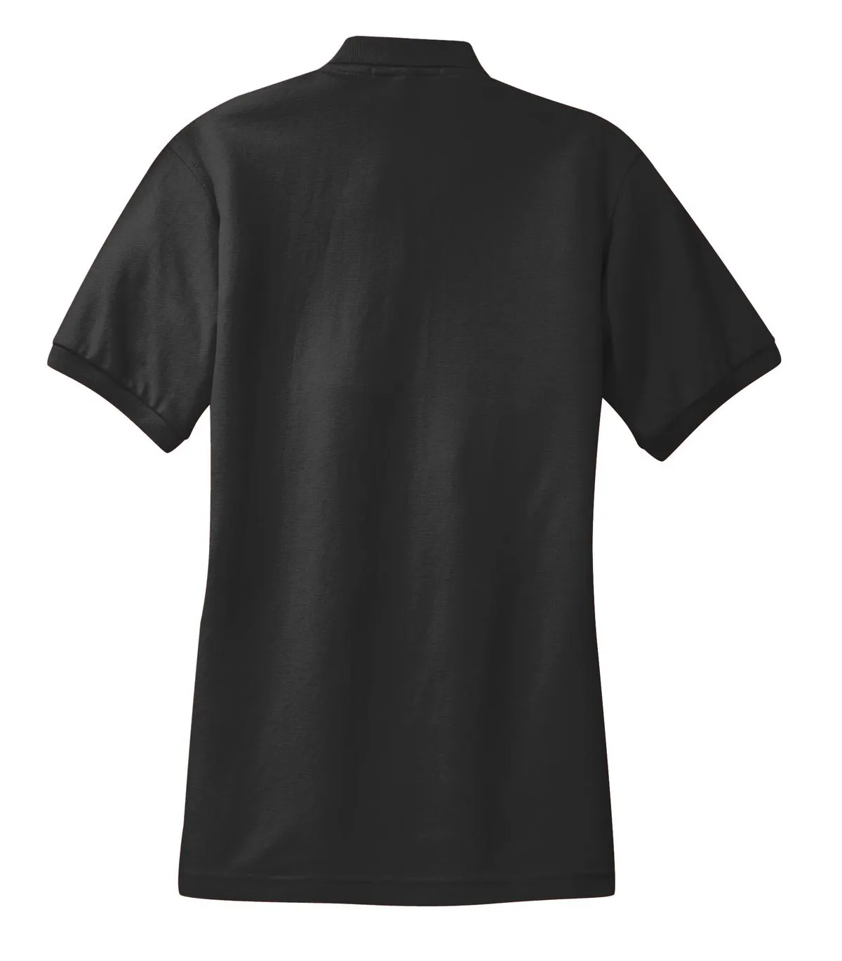 Port Authority Women's Silk Touch Polo.  L500 Black