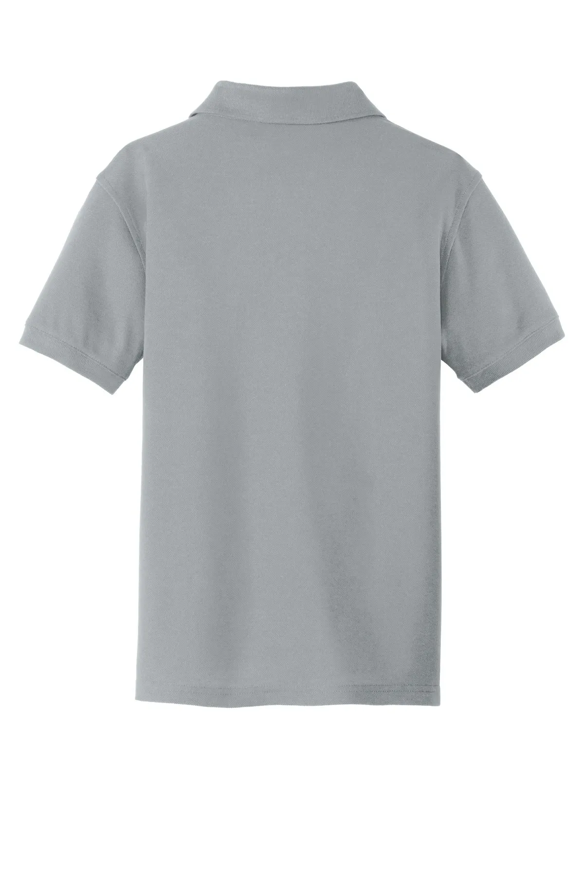 Port Authority Youth Core Classic Pique Polo. Y100 Gusty Grey