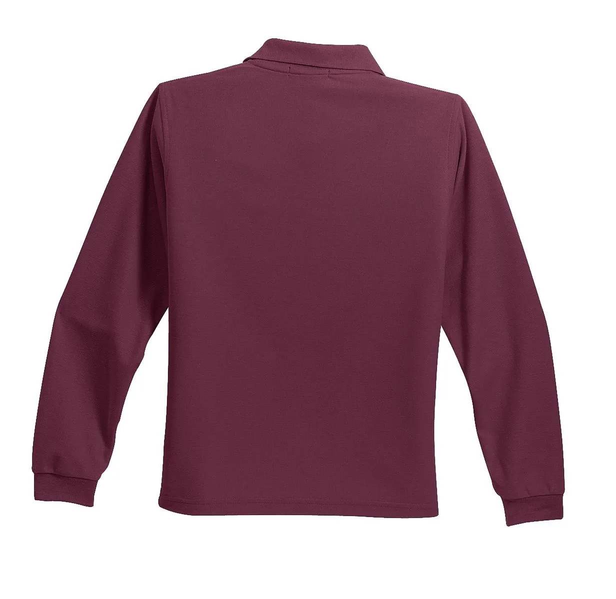 Port Authority Youth Long Sleeve Silk Touch Polo.  Y500LS Burgundy