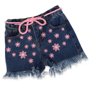 Pre-Girls Denim Paperbag Skirt - Stonewash