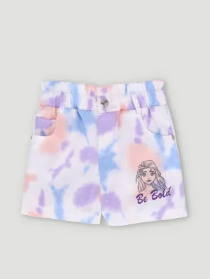 Pre-Girls Tie-Dye Paperbag Fashion Shorts