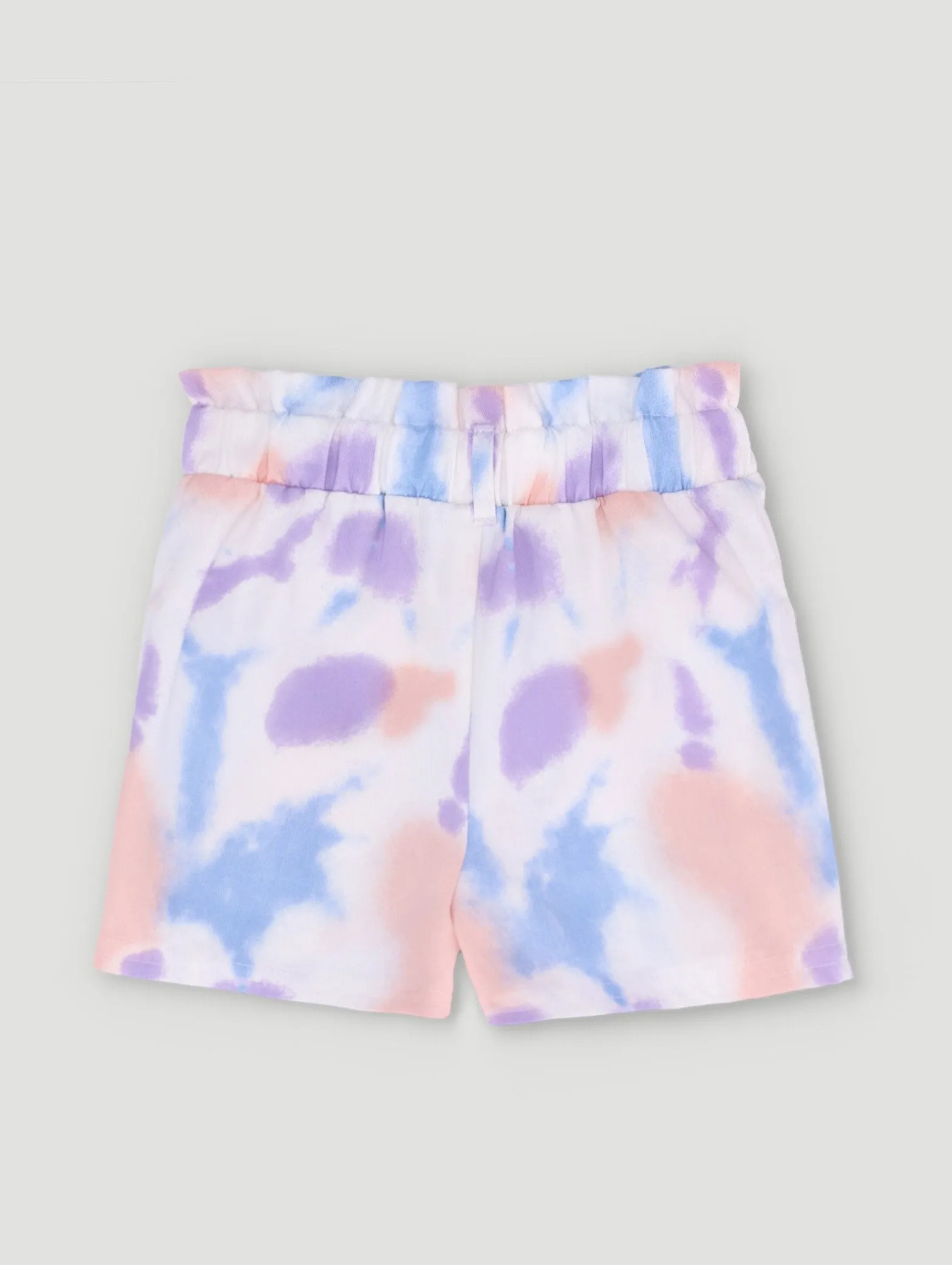 Pre-Girls Tie-Dye Paperbag Fashion Shorts