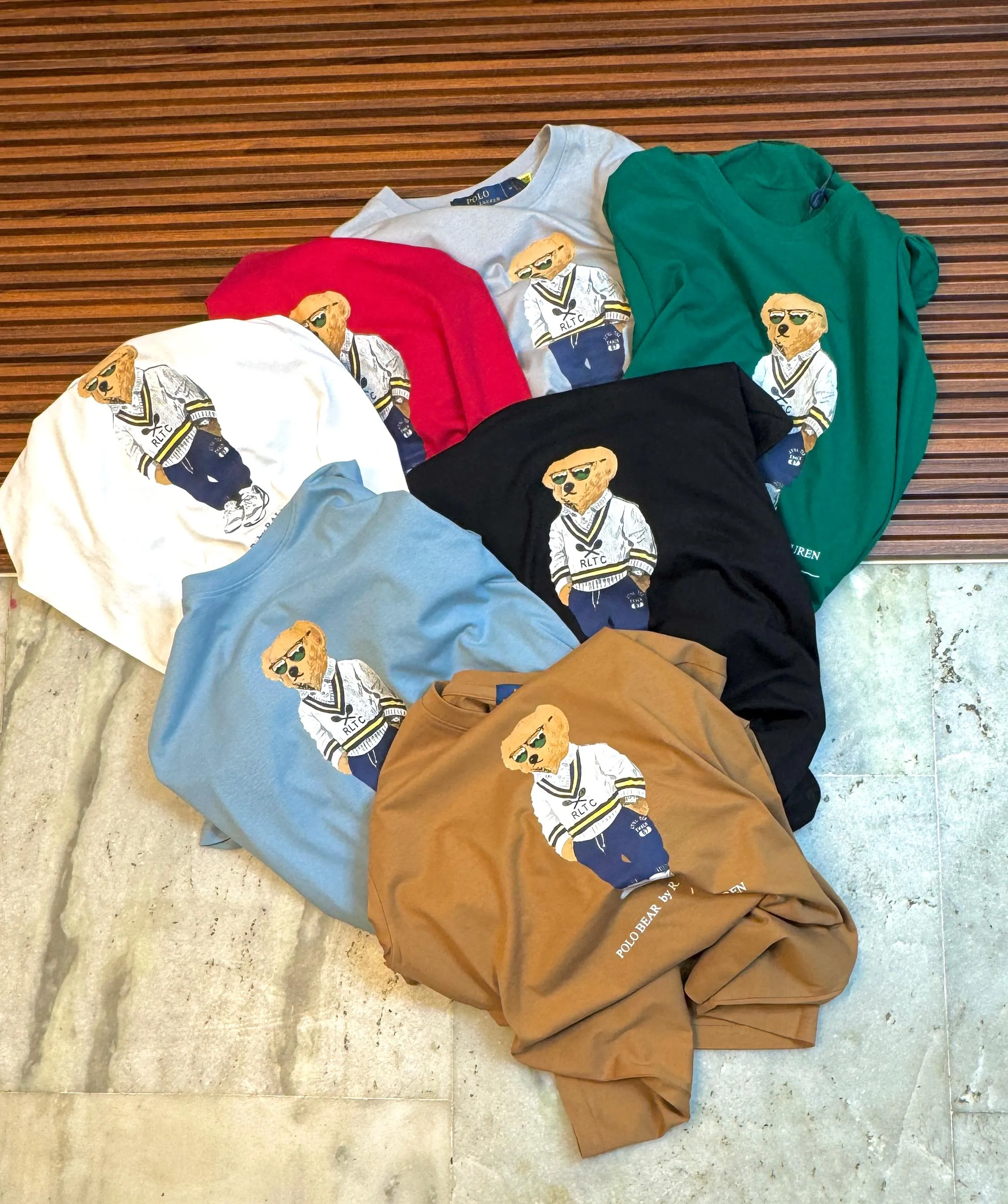 Premium Round Neck Bear Printed Tees