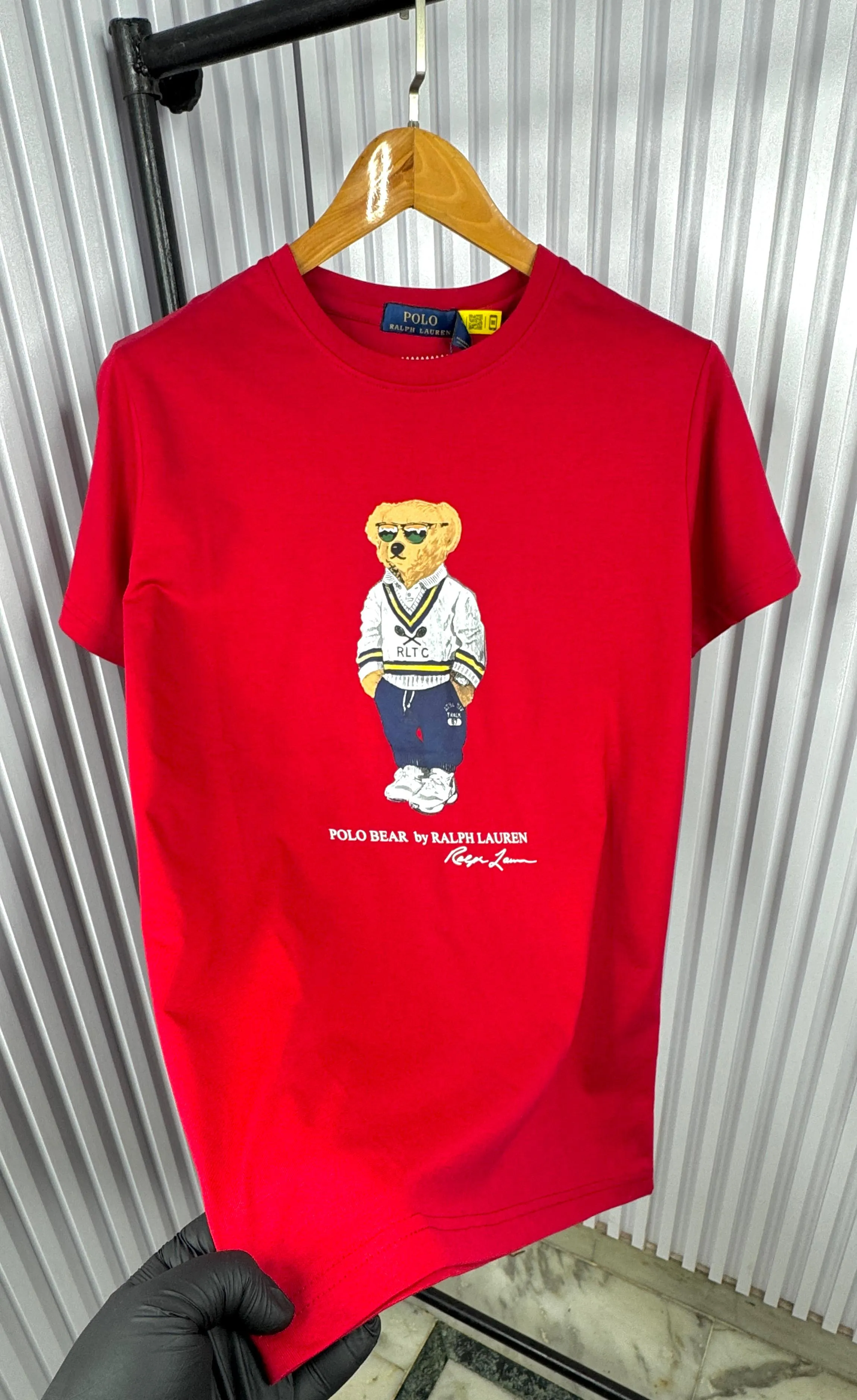 Premium Round Neck Bear Printed Tees