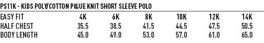 PS11K TRADITIONAL POLO KIDS