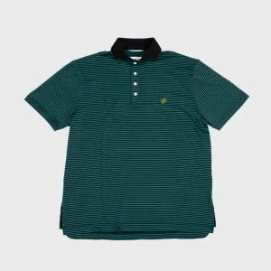 Public Athlete Striped Polo (Green/Black)