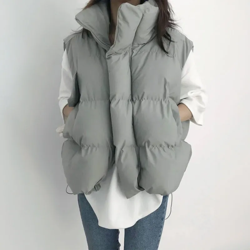 Puffer Luxe™ | Women's Quilted Puffer Vest | Water-Resistant, Lightweight, High Collar for Warmth