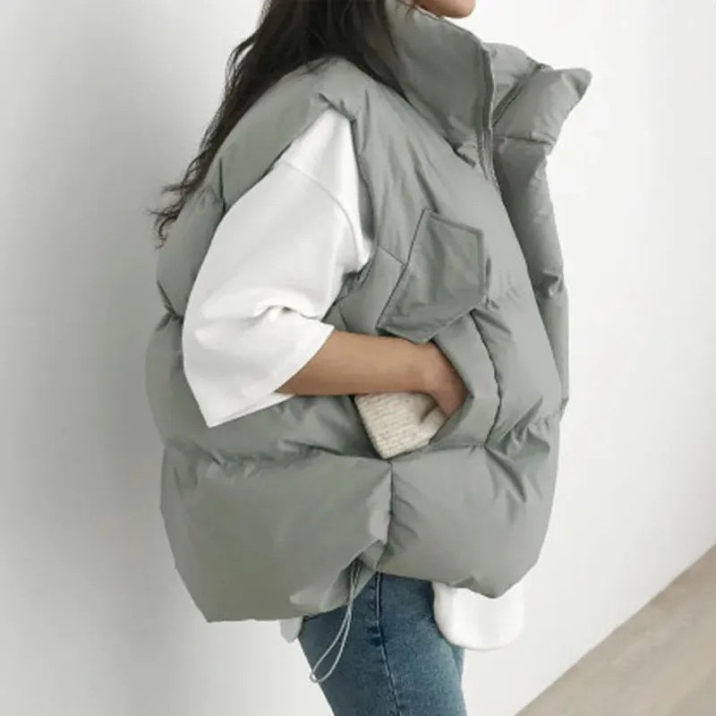 Puffer Luxe™ | Women's Quilted Puffer Vest | Water-Resistant, Lightweight, High Collar for Warmth