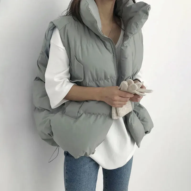 Puffer Luxe™ | Women's Quilted Puffer Vest | Water-Resistant, Lightweight, High Collar for Warmth