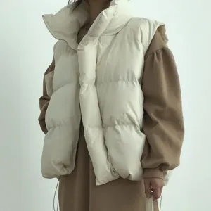 Puffer Luxe™ | Women's Quilted Puffer Vest | Water-Resistant, Lightweight, High Collar for Warmth
