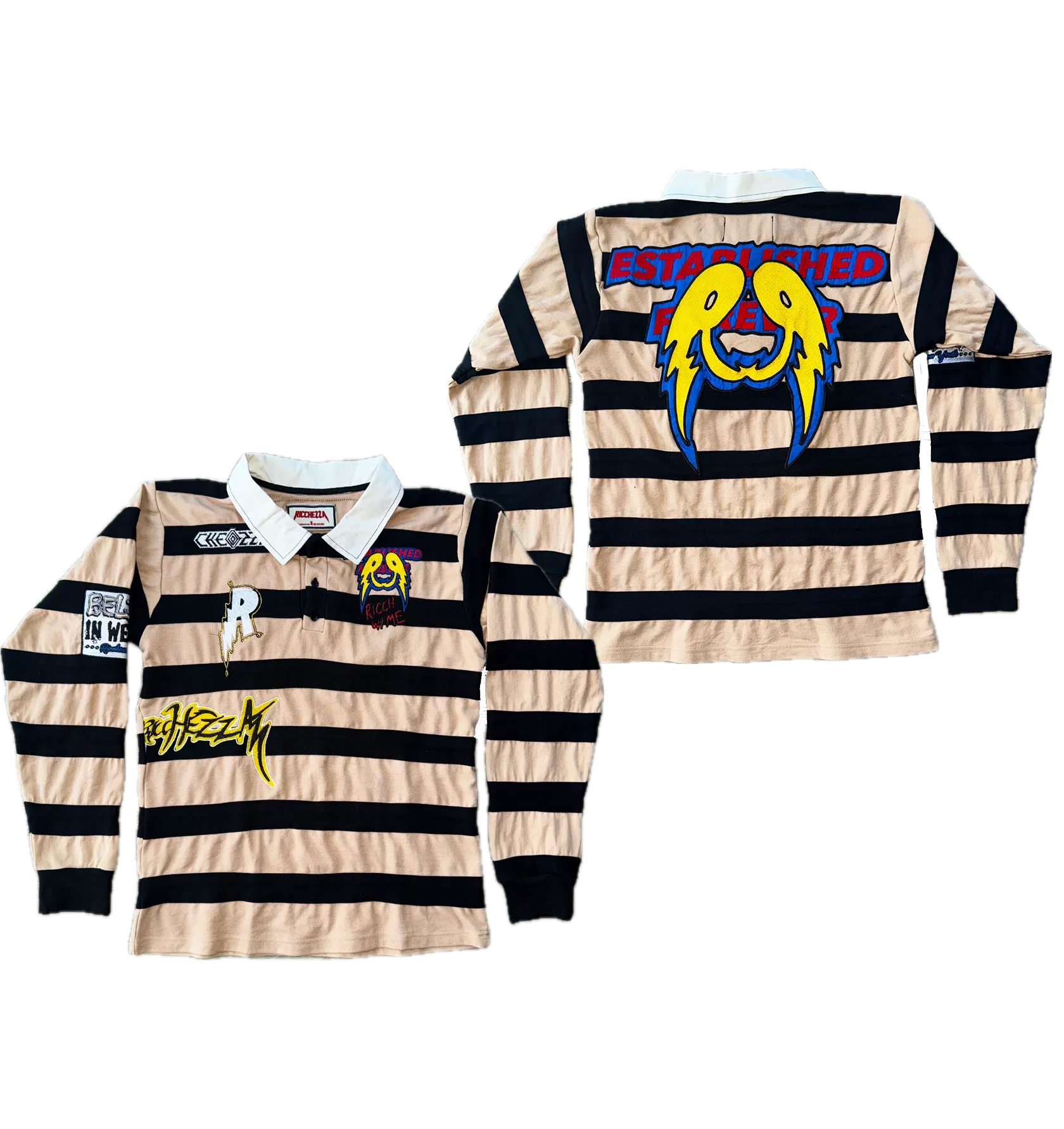 "Ricch Rugby" Longsleeve Polo Shirt