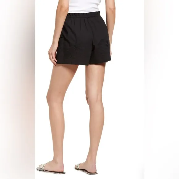 rag &amp; bone Marley Floral Embroidered Drawstring Shorts