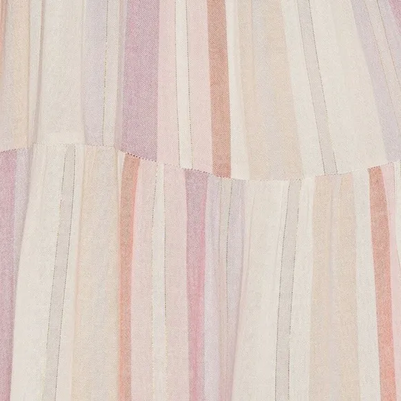 RAILS Amaya Sleeveless Tiered Midi Dress in Juliette Stripe