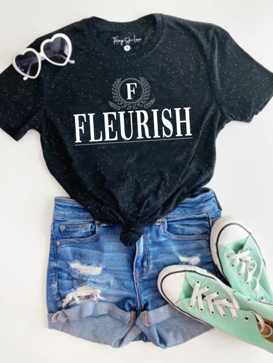 Regal / Custom (Black Speckled) - Short Sleeve / Crew