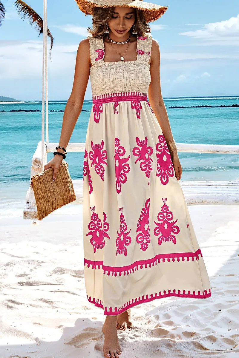 Regal Square Neck Maxi Dress