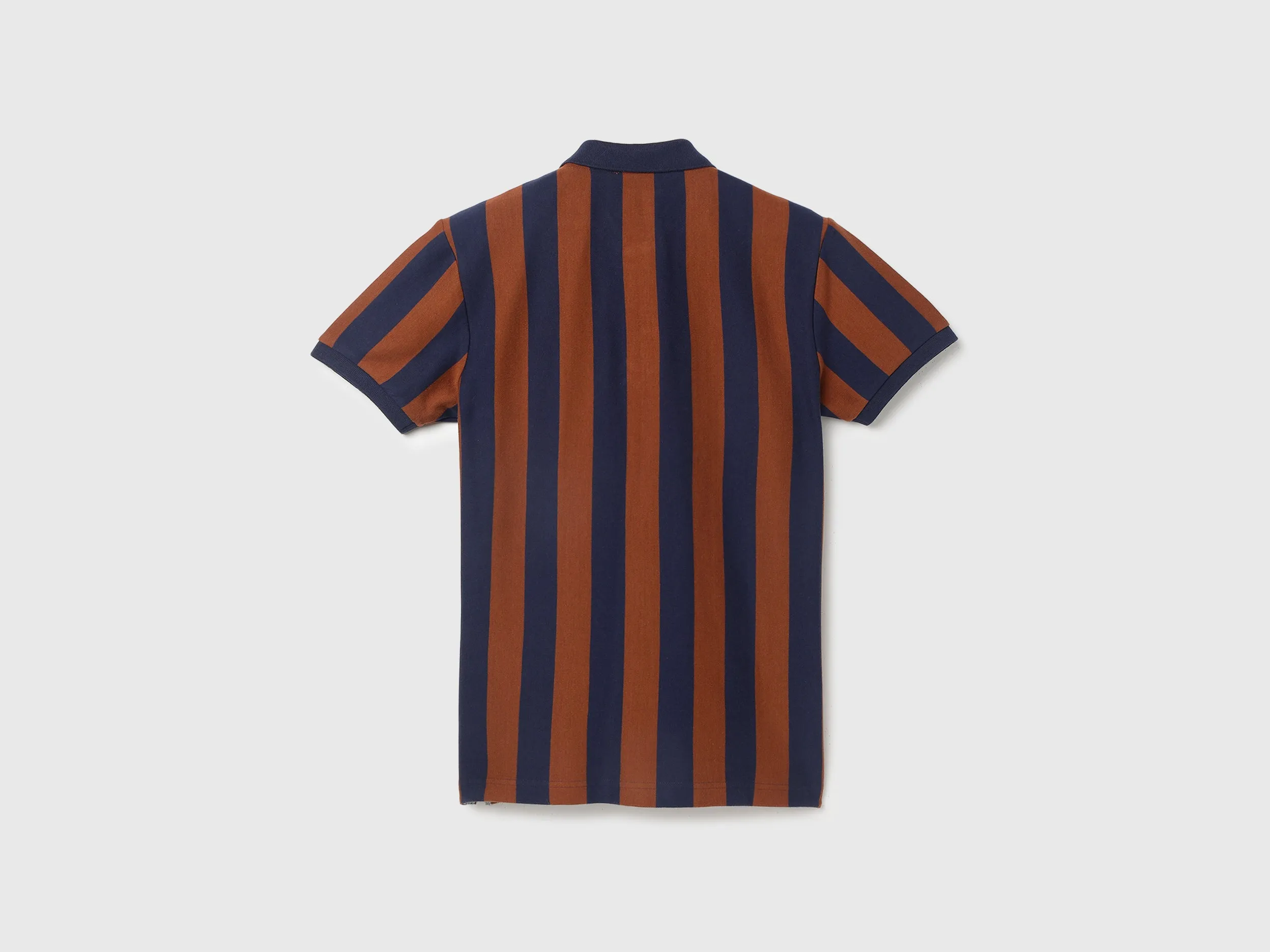 Regular Fit Polo Collar Striped T-Shirt
