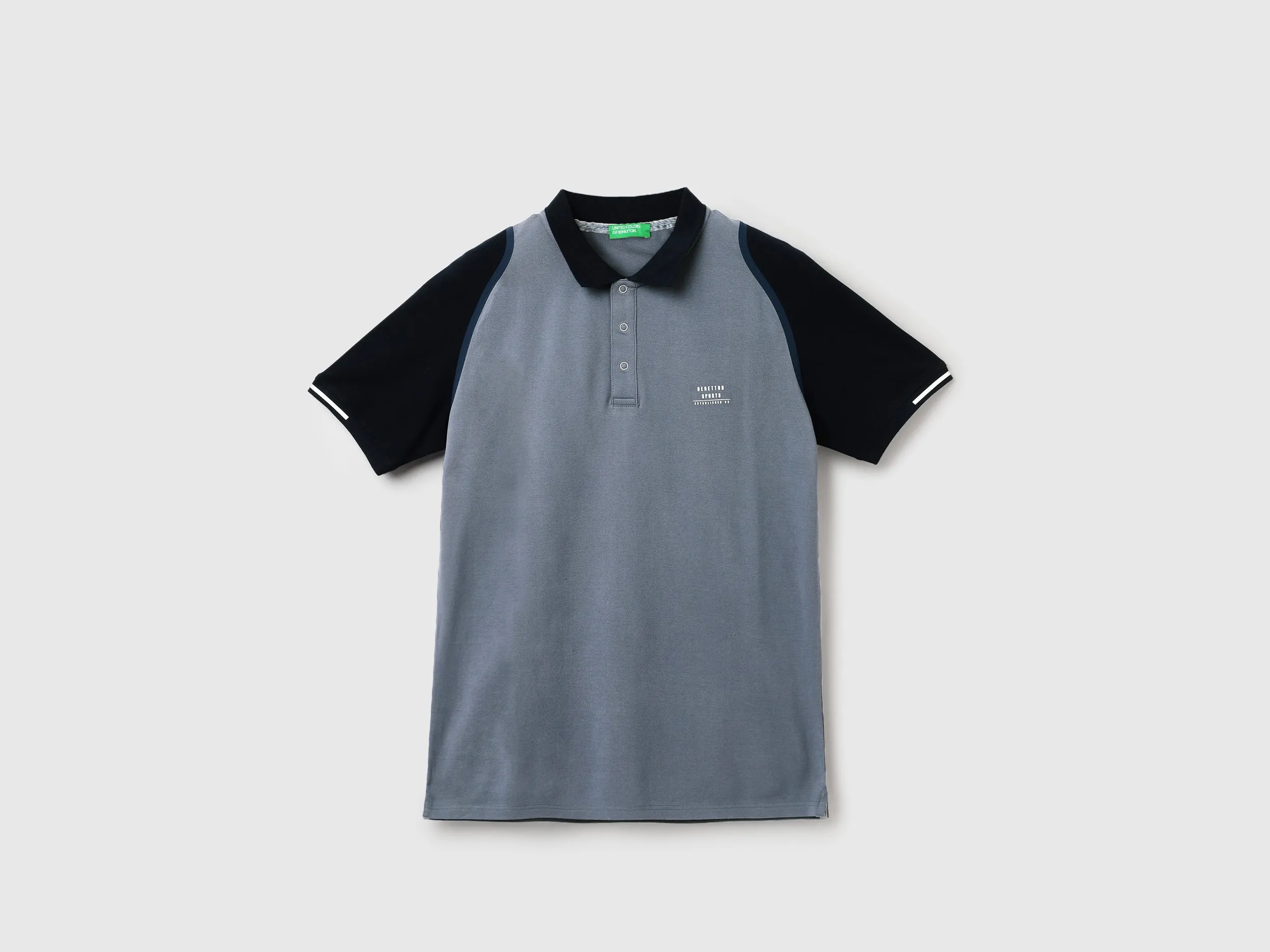 Regular Fit Polo Neck Colorblock T-Shirt