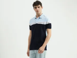 Regular Fit Polo Neck Colorblock T-Shirt