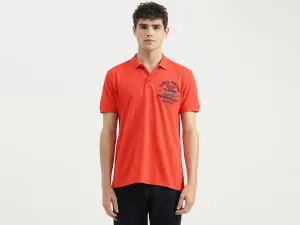 Regular Fit Polo Neck Embroidered T-Shirt