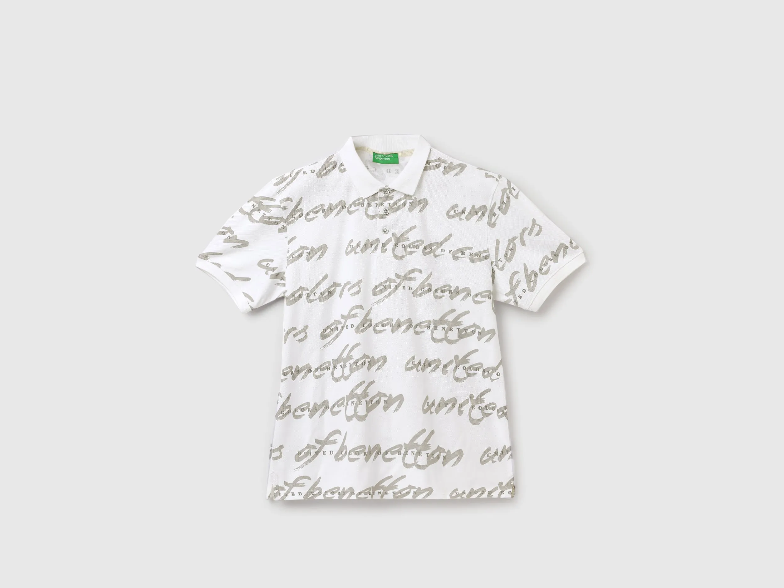 Regular Fit Polo Neck Printed T-Shirt