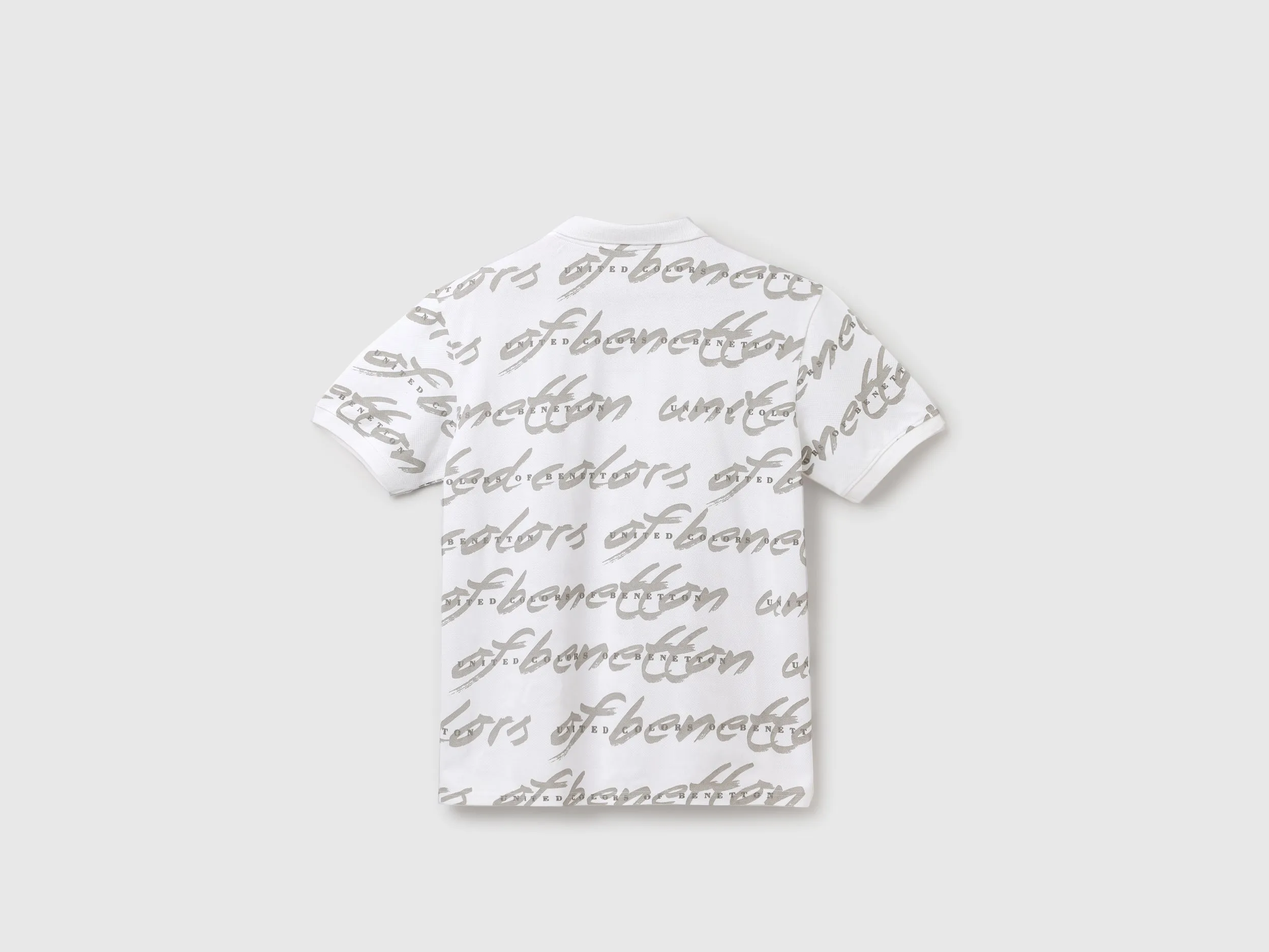 Regular Fit Polo Neck Printed T-Shirt