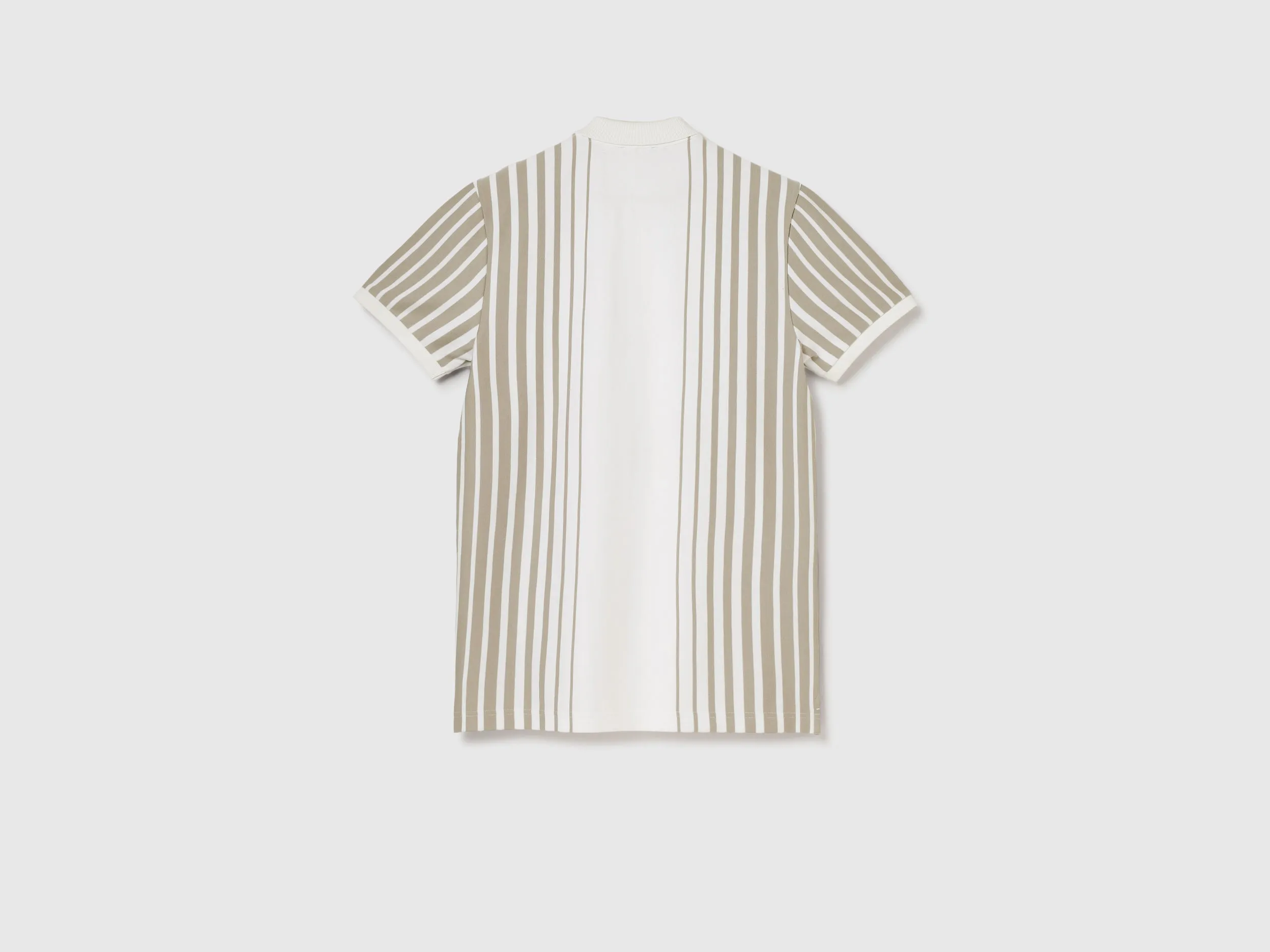 Regular Fit Polo Neck Striped T-Shirt
