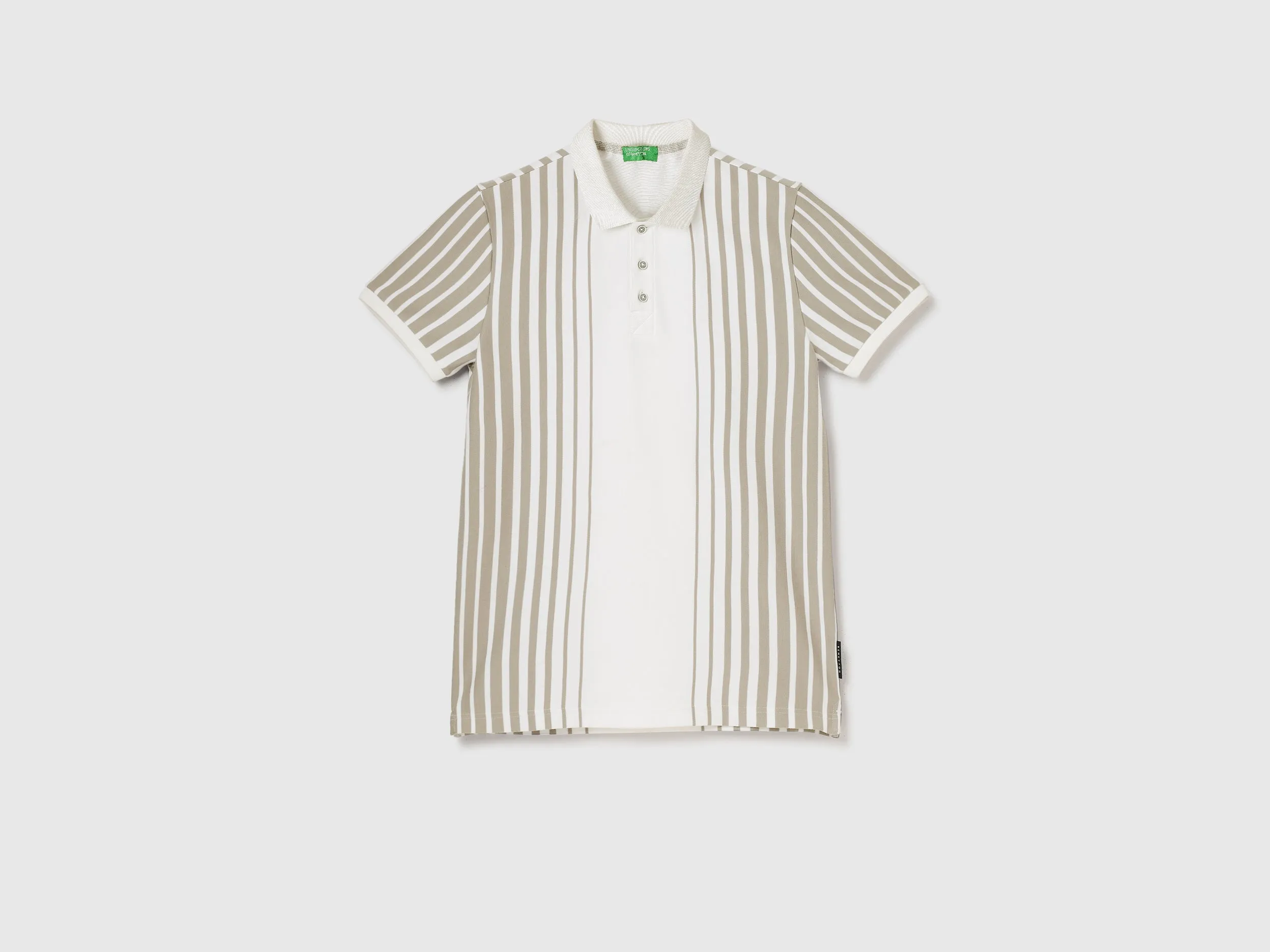 Regular Fit Polo Neck Striped T-Shirt
