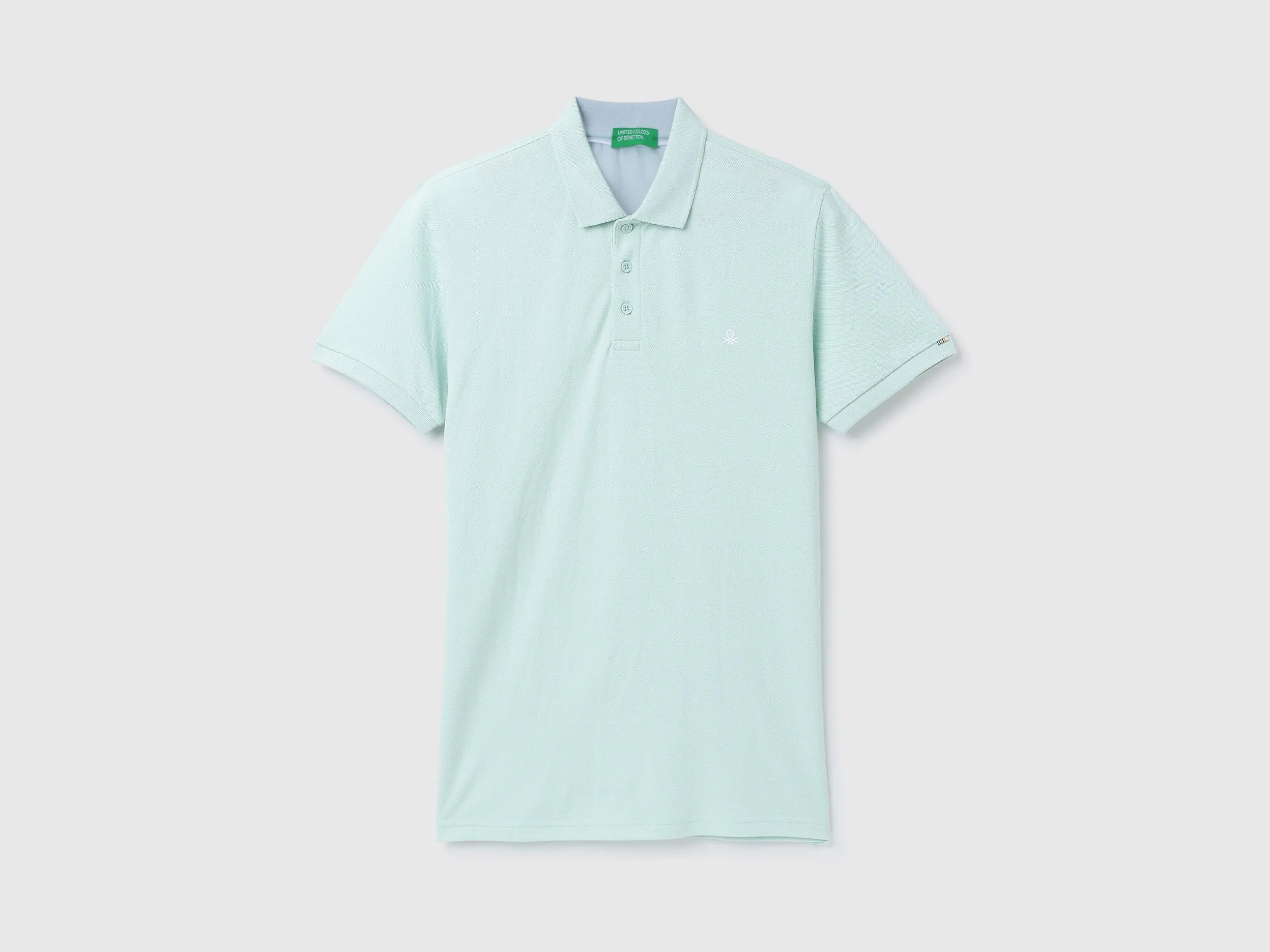 Regular Fit Ribbed Collar Solid T-Shirt