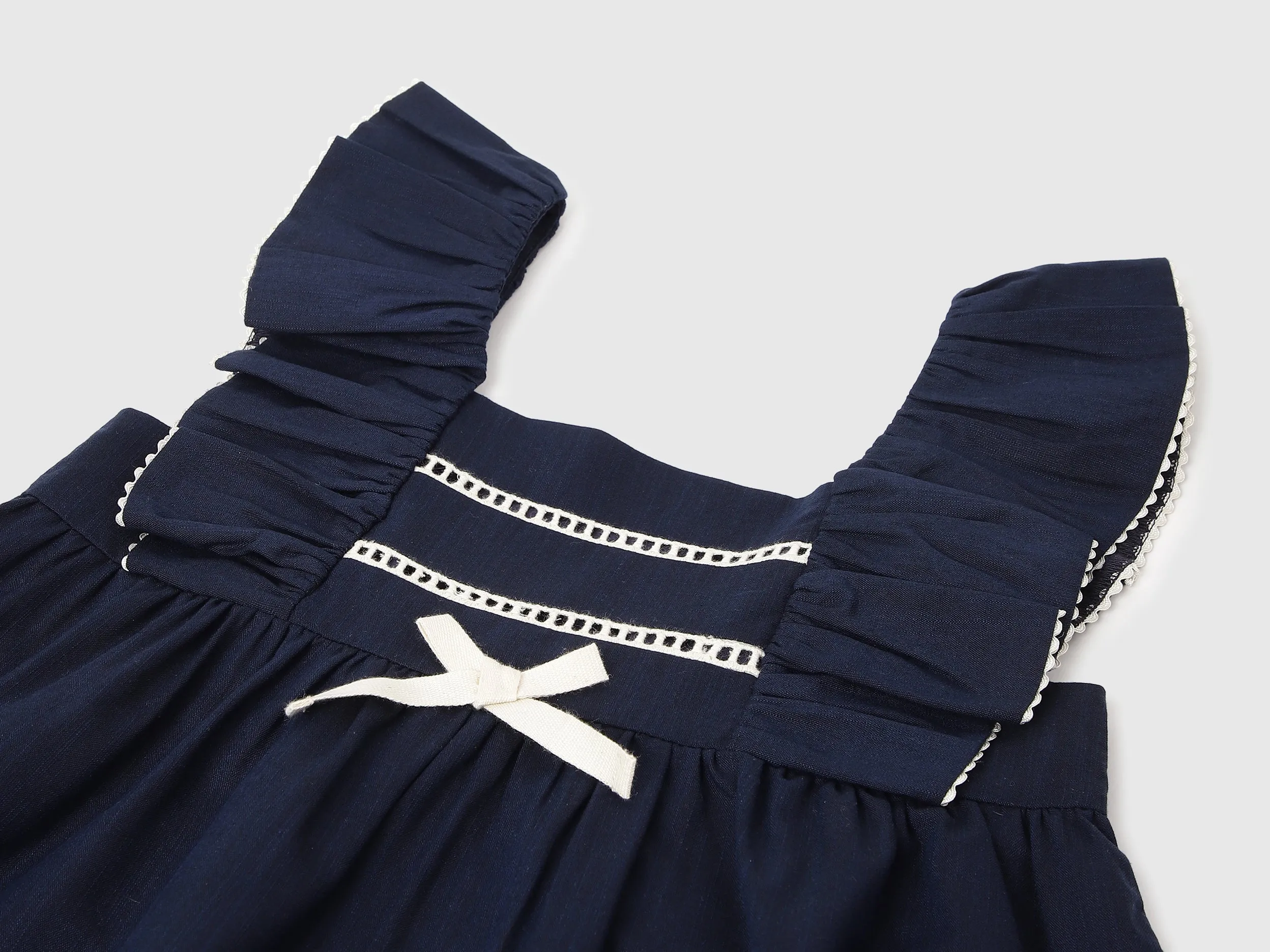 Regular Fit Square Neck Solid Dresses