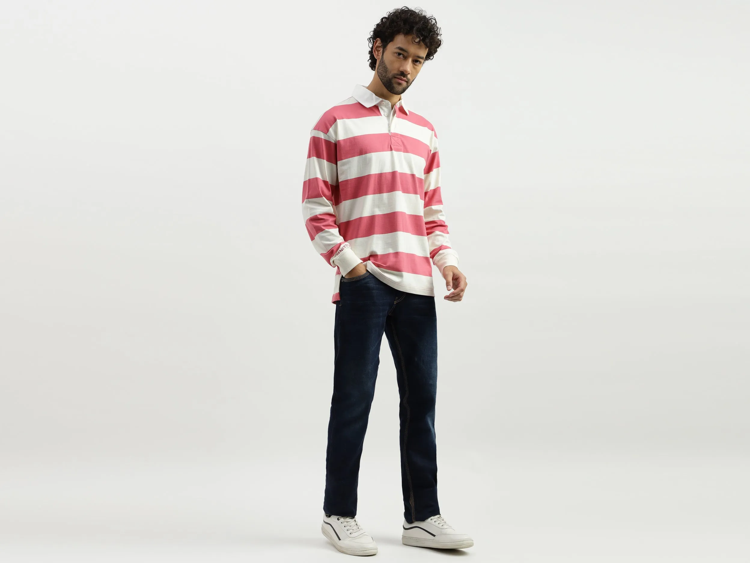 Regular Polo Neck Striped T-shirts