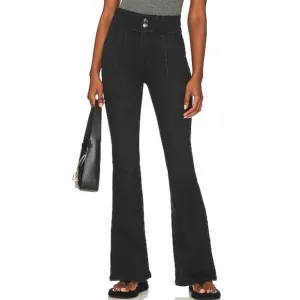 REVOLVE Free People x We The Free Jayde Flare in Night Sky Blaxk Denim Jeans