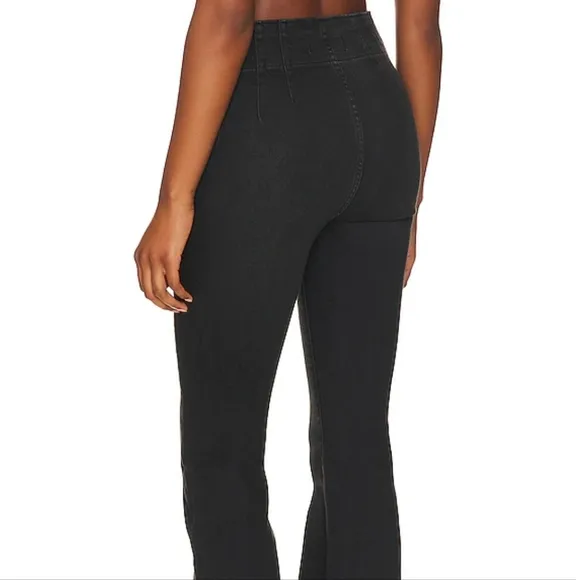 REVOLVE Free People x We The Free Jayde Flare in Night Sky Blaxk Denim Jeans
