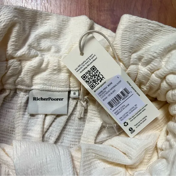 Richer Poorer Cloud Weave Paperbag Shorts
