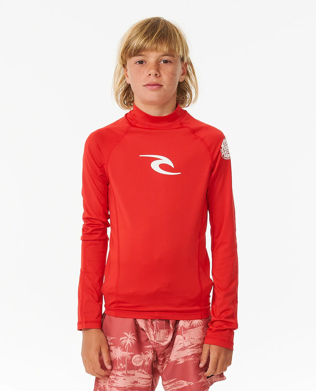 Rip Curl Boy Brand Wave Upf L/S Rash Vest-Boy 122BRV